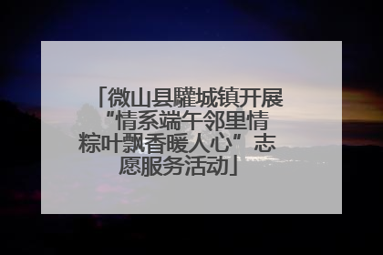 微山县驩城镇开展“情系端午邻里情 粽叶飘香暖人心”志愿服务活动