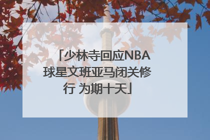 少林寺回应NBA球星文班亚马闭关修行 为期十天