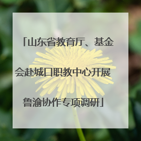 山东省教育厅、基金会赴城口职教中心开展鲁渝协作专项调研