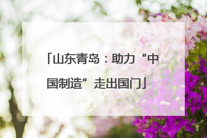 山东青岛：助力“中国制造”走出国门