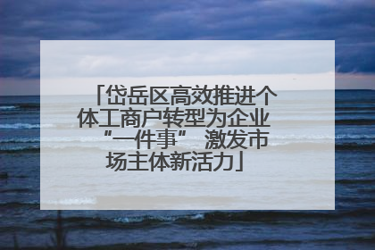 岱岳区高效推进个体工商户转型为企业“一件事” 激发市场主体新活力