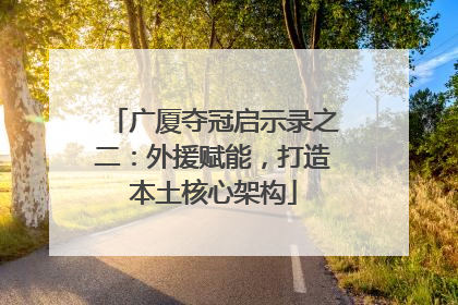 广厦夺冠启示录之二：外援赋能，打造本土核心架构