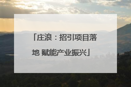 庄浪：招引项目落地 赋能产业振兴