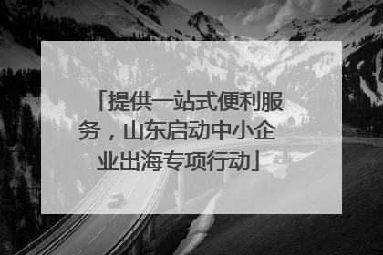 提供一站式便利服务，山东启动中小企业出海专项行动