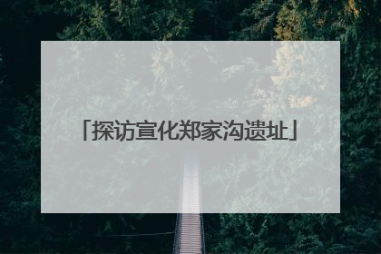 探访宣化郑家沟遗址