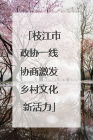 枝江市政协一线协商激发乡村文化新活力