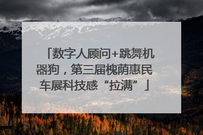 数字人顾问+跳舞机器狗，第三届槐荫惠民车展科技感“拉满”