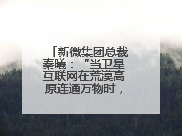 新微集团总裁秦曦：“当卫星互联网在荒漠高原连通万物时，成都的创新故事才真正开始”