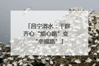 昌宁漭水：干群齐心“烦心路”变“幸福路”