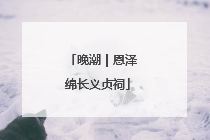 晚潮｜恩泽绵长义贞祠