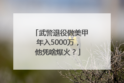 武警退役做美甲年入5000万，他凭啥爆火？