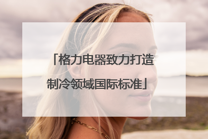 格力电器致力打造制冷领域国际标准