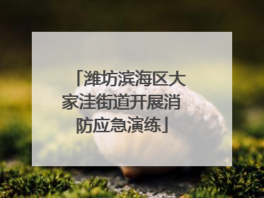 潍坊滨海区大家洼街道开展消防应急演练