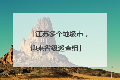 江苏多个地级市，迎来省级巡查组