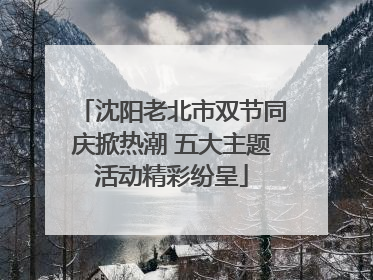 沈阳老北市双节同庆掀热潮 五大主题活动精彩纷呈