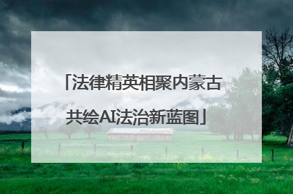 法律精英相聚内蒙古 共绘AI法治新蓝图