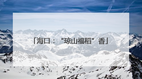海口：“琼山福稻”香