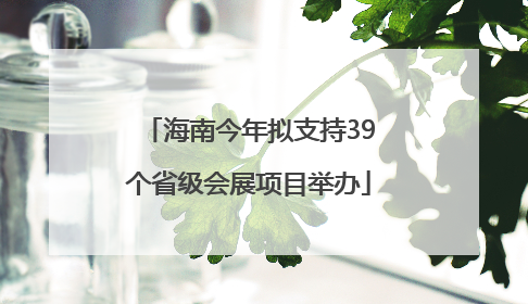 海南今年拟支持39个省级会展项目举办