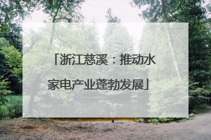 浙江慈溪：推动水家电产业蓬勃发展