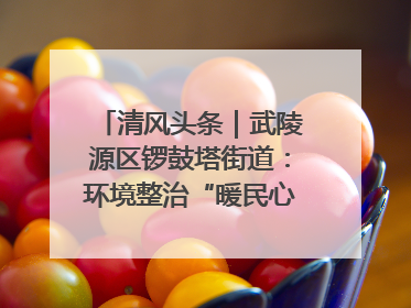 清风头条｜武陵源区锣鼓塔街道：环境整治“暖民心” 辖区面貌“靓”起来