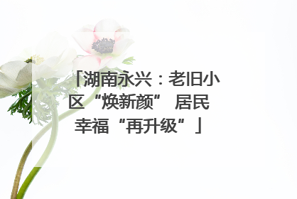 湖南永兴：老旧小区“焕新颜” 居民幸福“再升级”