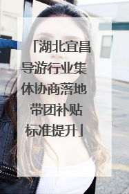 湖北宜昌导游行业集体协商落地 带团补贴标准提升
