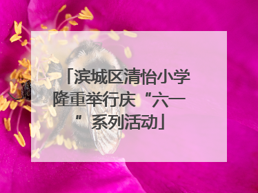滨城区清怡小学隆重举行庆“六一”系列活动