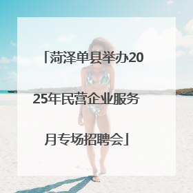 菏泽单县举办2025年民营企业服务月专场招聘会