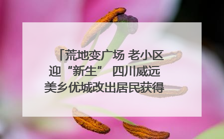 荒地变广场 老小区迎“新生” 四川威远美乡优城改出居民获得感｜万千气象看四川