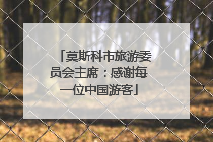 莫斯科市旅游委员会主席：感谢每一位中国游客