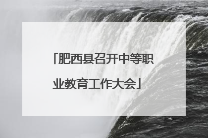 肥西县召开中等职业教育工作大会