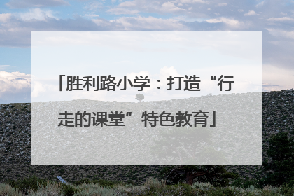 胜利路小学：打造“行走的课堂”特色教育