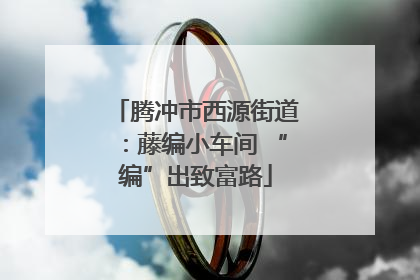 腾冲市西源街道：藤编小车间 “编”出致富路