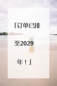 订单已排至2029年！