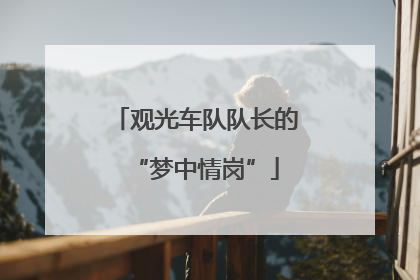 观光车队队长的“梦中情岗”