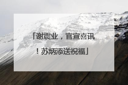 谢震业，官宣喜讯！苏炳添送祝福