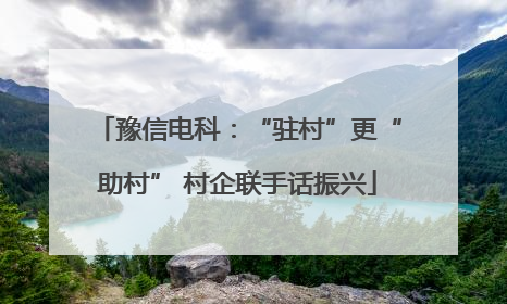 豫信电科：“驻村”更“助村” 村企联手话振兴