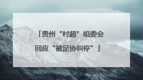 贵州“村超”组委会回应“被足协叫停”