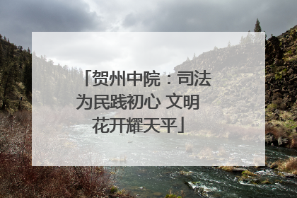 贺州中院：司法为民践初心 文明花开耀天平