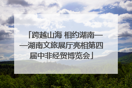 跨越山海 相约湖南——湖南文旅展厅亮相第四届中非经贸博览会