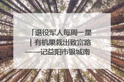 退役军人每周一星｜有机果栽出致富路——记益阳市银城南湖蔬果农民专业合作社总经理晏桂明