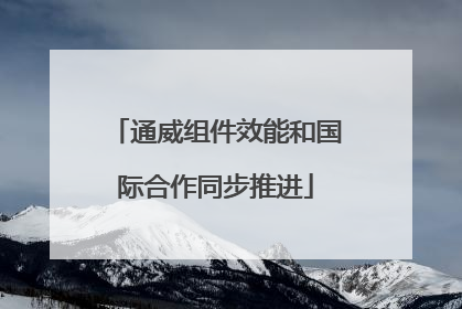 通威组件效能和国际合作同步推进