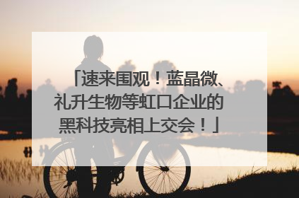 速来围观！蓝晶微、礼升生物等虹口企业的黑科技亮相上交会！