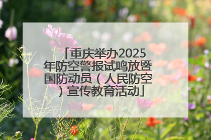 重庆举办2025年防空警报试鸣放暨国防动员（人民防空）宣传教育活动