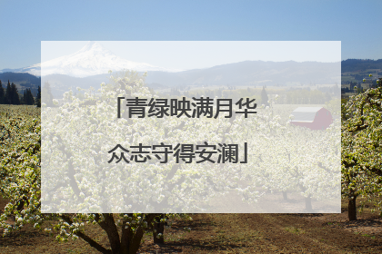 青绿映满月华 众志守得安澜