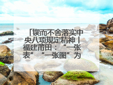锲而不舍落实中央八项规定精神丨福建莆田：“一张表”“一张图”为基层减轻“数字负担”