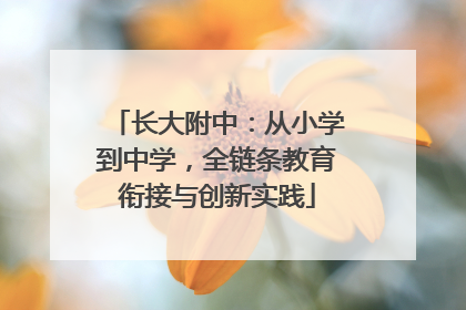长大附中：从小学到中学，全链条教育衔接与创新实践