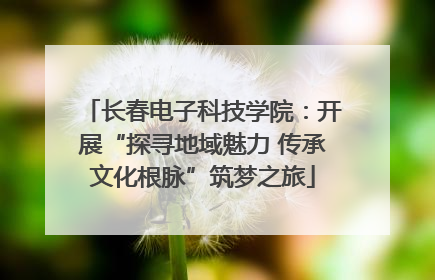 长春电子科技学院：开展“探寻地域魅力 传承文化根脉”筑梦之旅