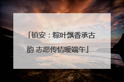 镇安：粽叶飘香承古韵 志愿传情暖端午