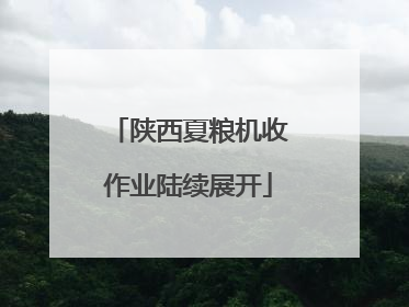陕西夏粮机收作业陆续展开